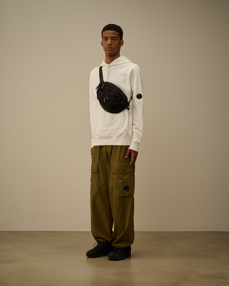 C.P. Company Diagonal Raised Fleece Hooded Lens Sweatshirt outlook