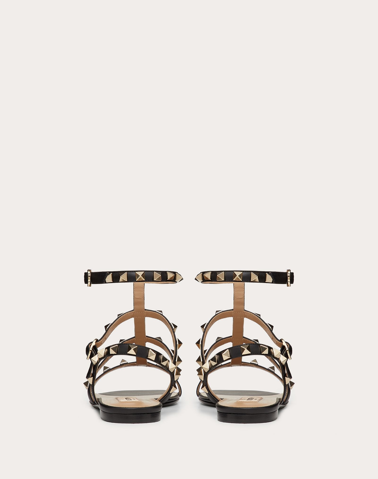 Patent Cage Rockstud Flat Sandal - 3