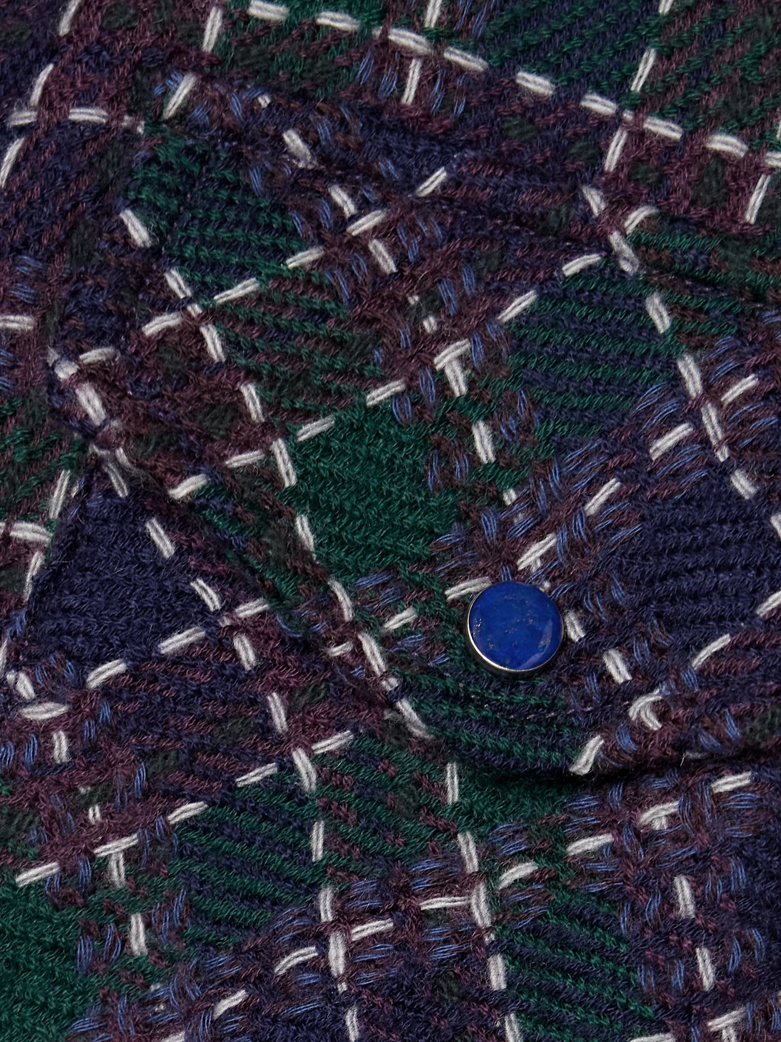 Checked cashmere shirt Multi - 5