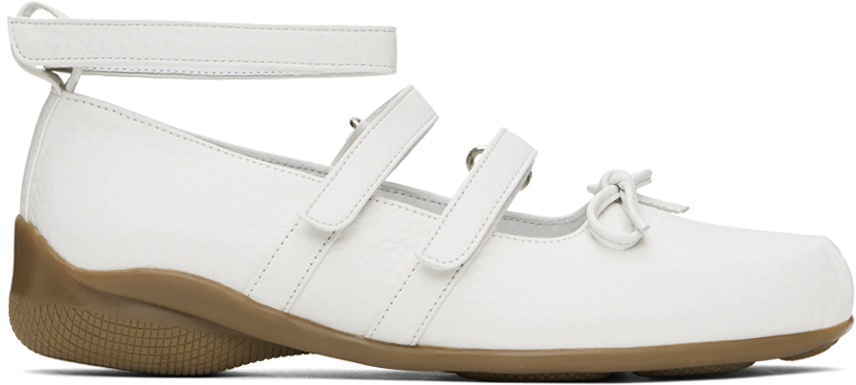 [OPEN YY] / ☆ 24SS STRAP BALLET FLAT / WHITE OPEN YY