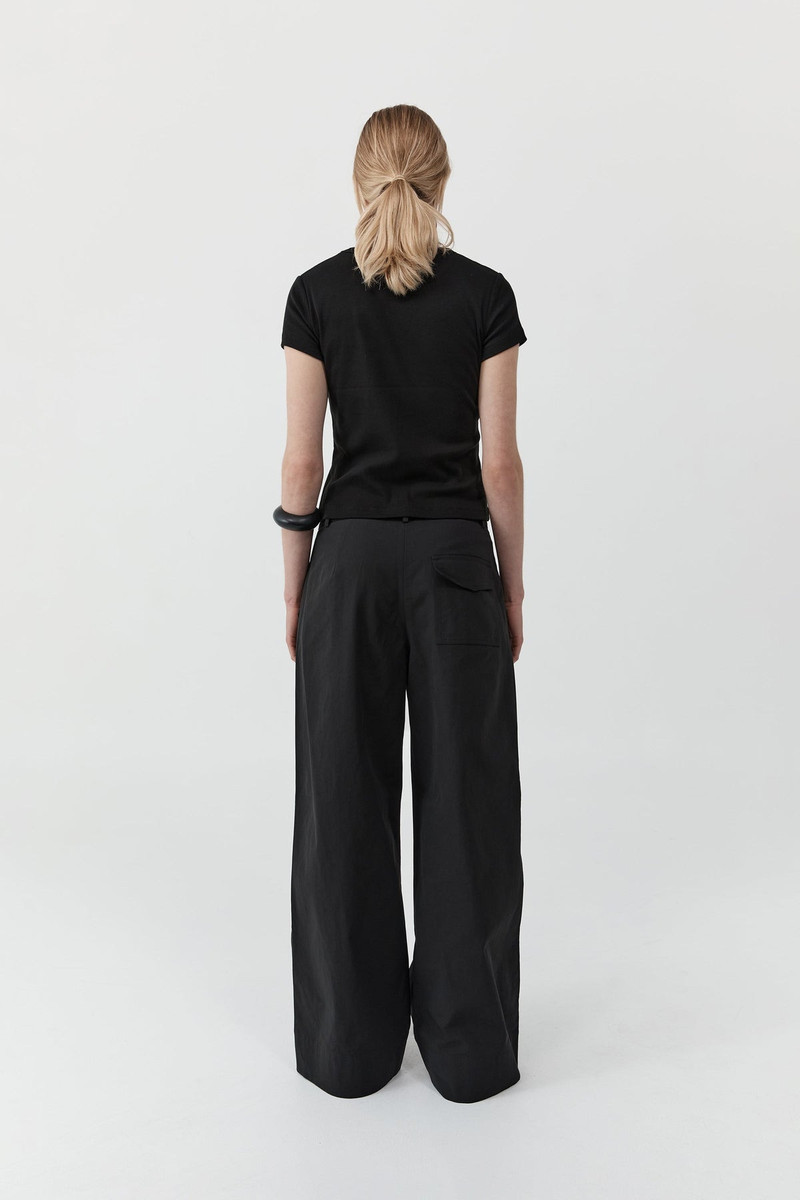 Utility Pleat Pants - Black 5