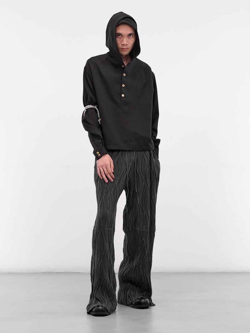 Kiko Kostadinov Black Saltina Hooded Long Sleeve outlook