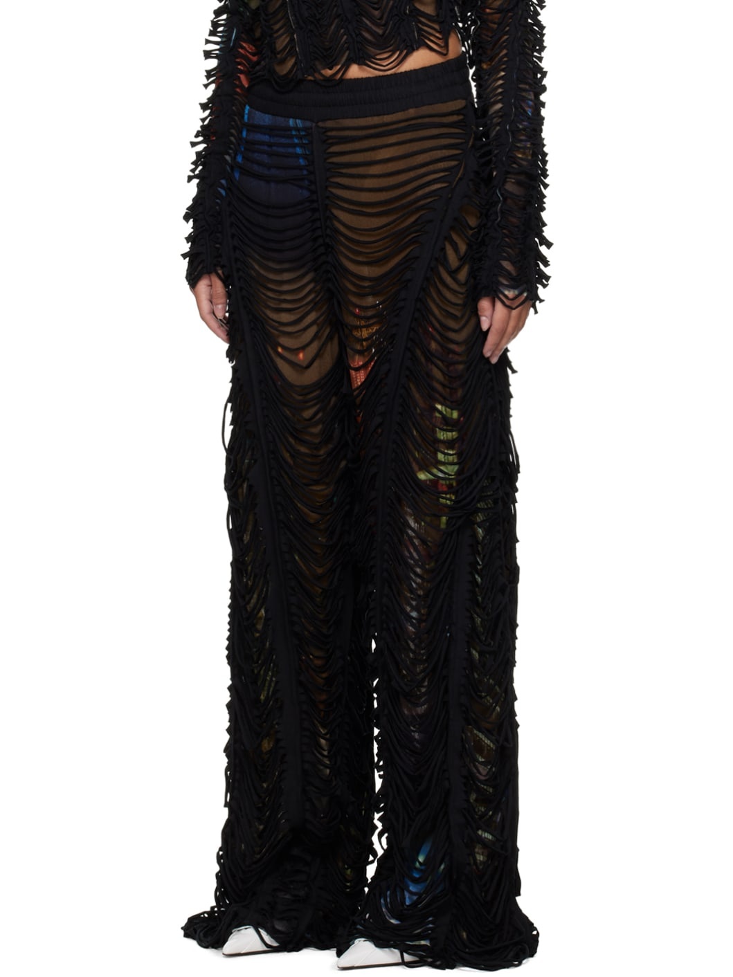 Brown Shayne Oliver Edition 'The Slashed City' Lounge Pants - 4