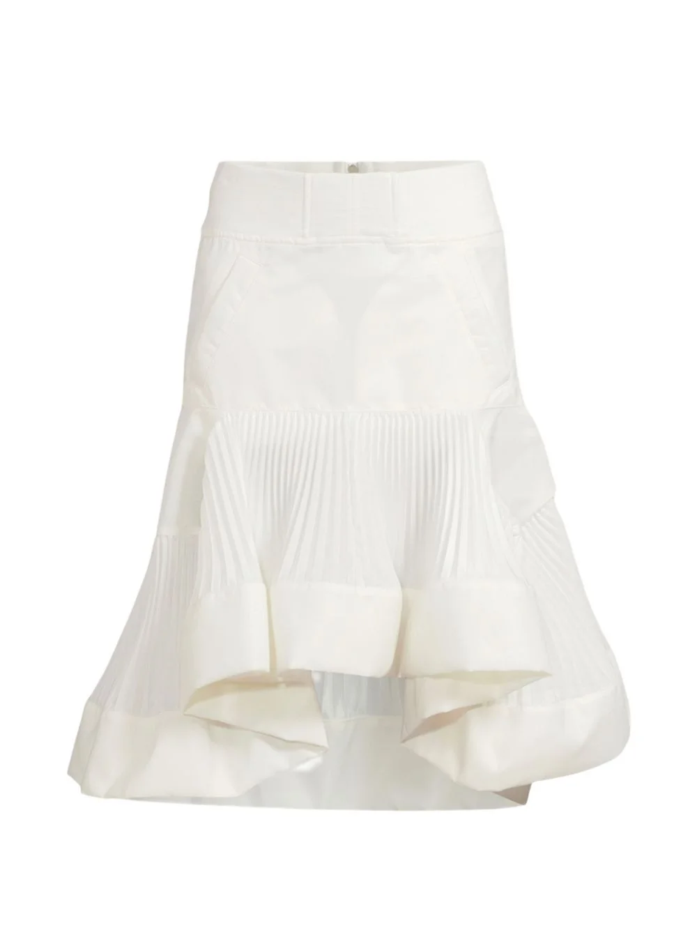 ruffled pleated A-line skirt - 1