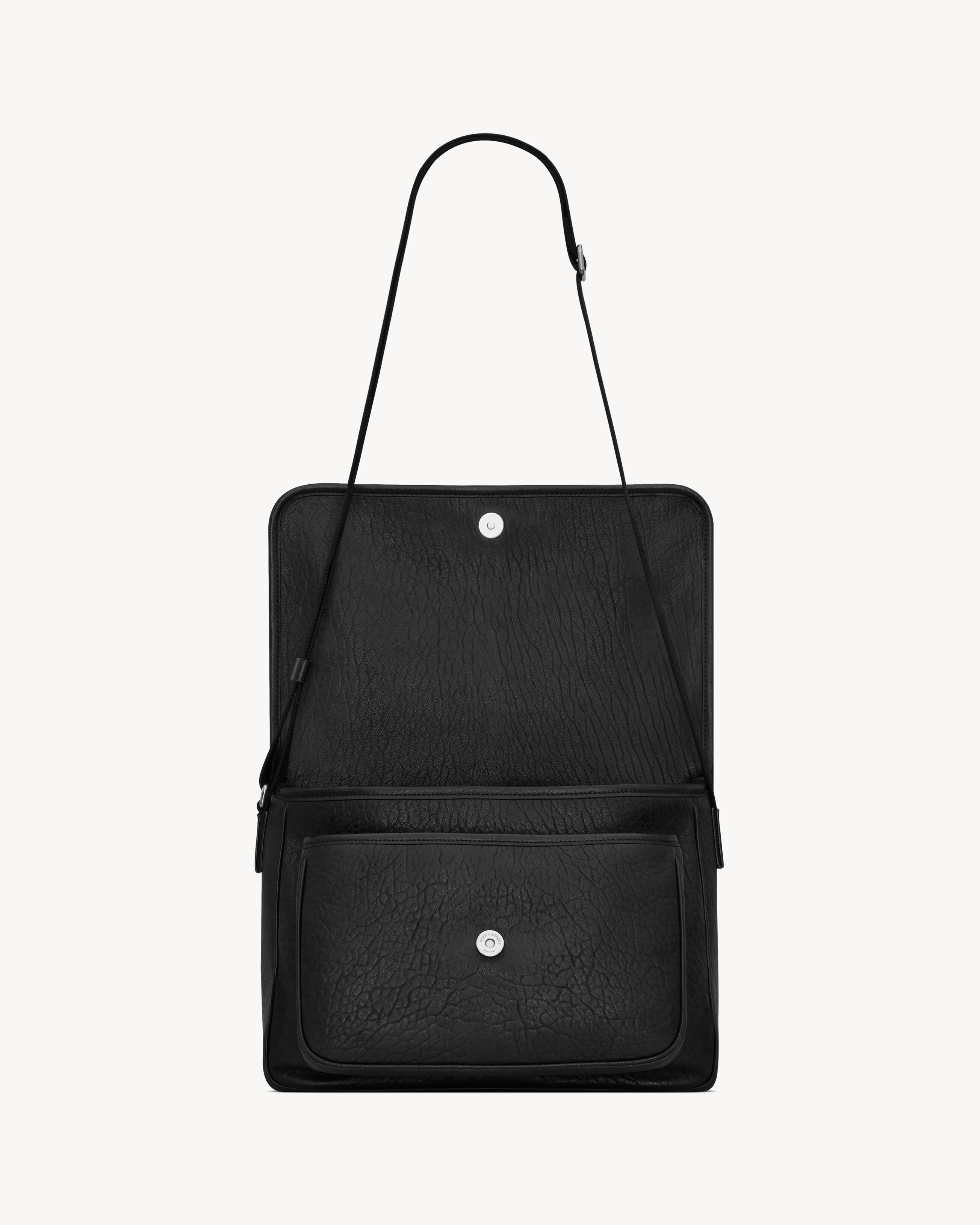 NIKI MESSENGER IN GRAINED LEATHER - 4