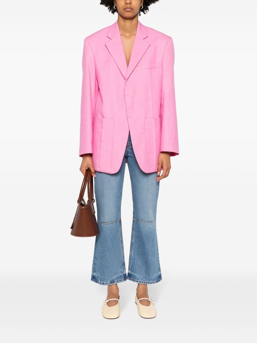 Le de-NÃ®mes high-waist cropped jeans - 2