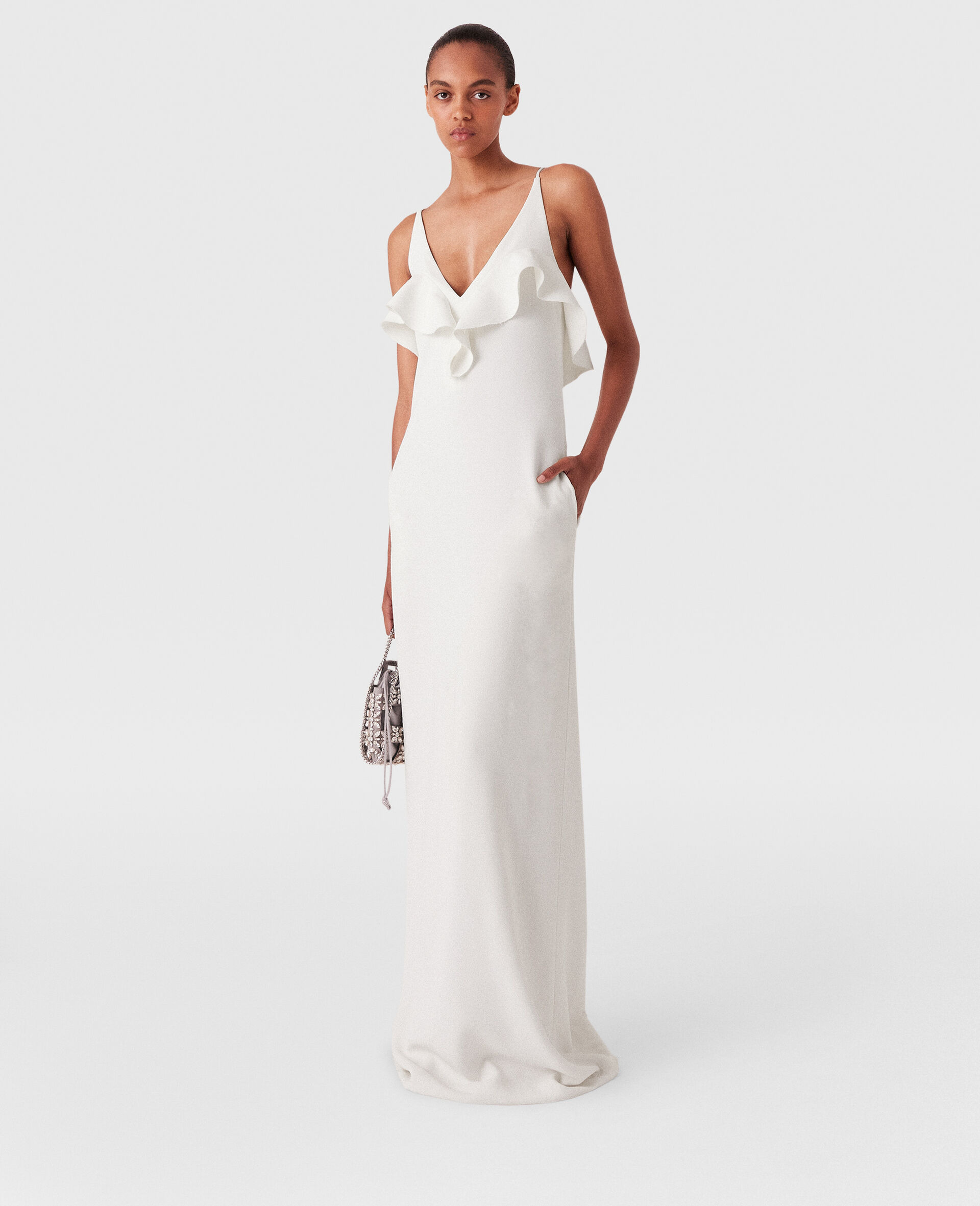 Ruffle Tier V-Neck Dress - 2