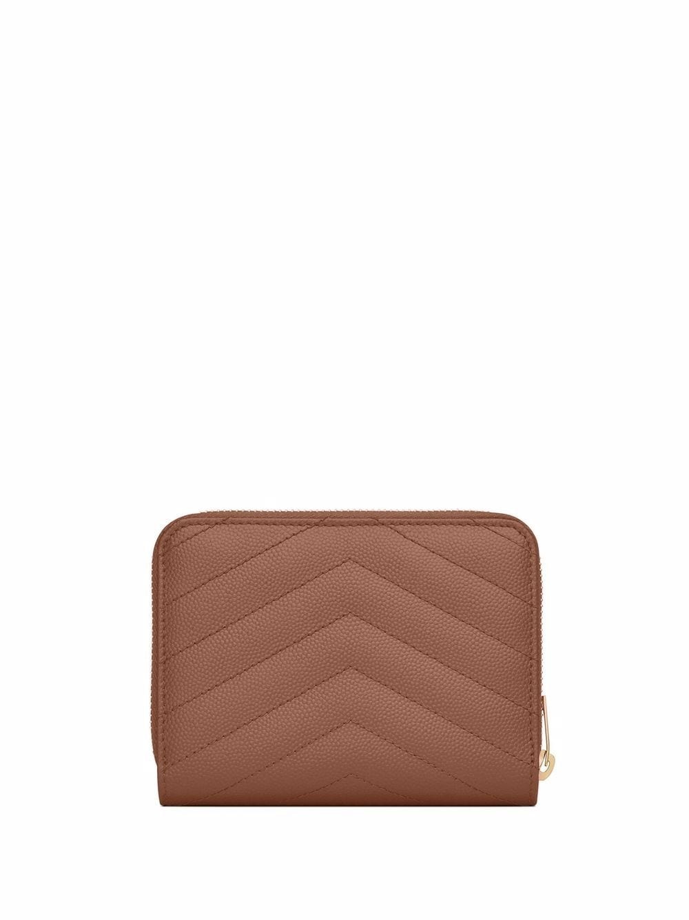 logo-plaque quilted wallet - 2