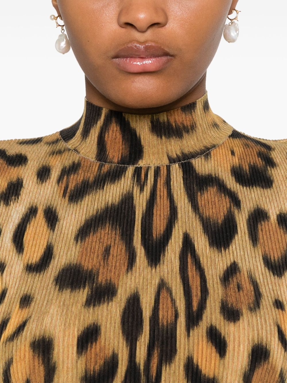 jaguar-pattern T-shirt - 5