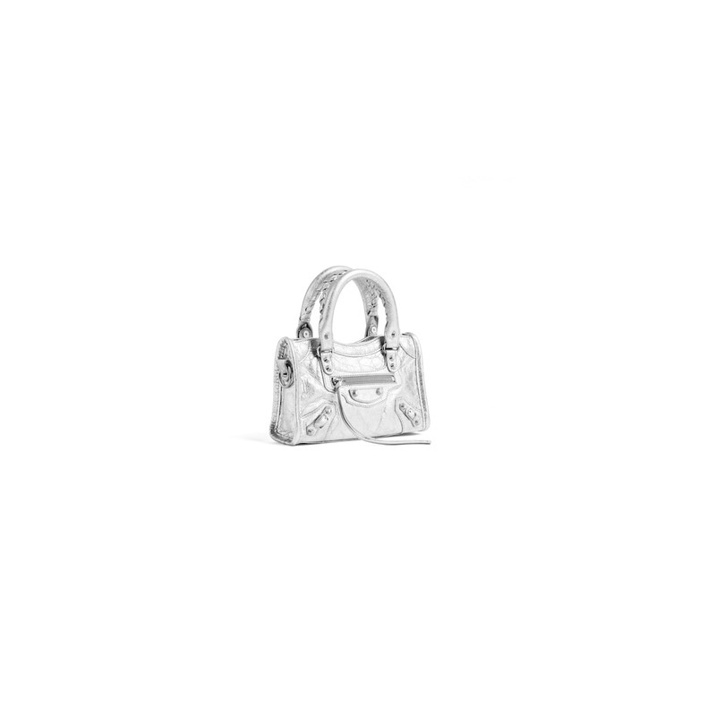 Women's Le City Bag Nano in Silver 2