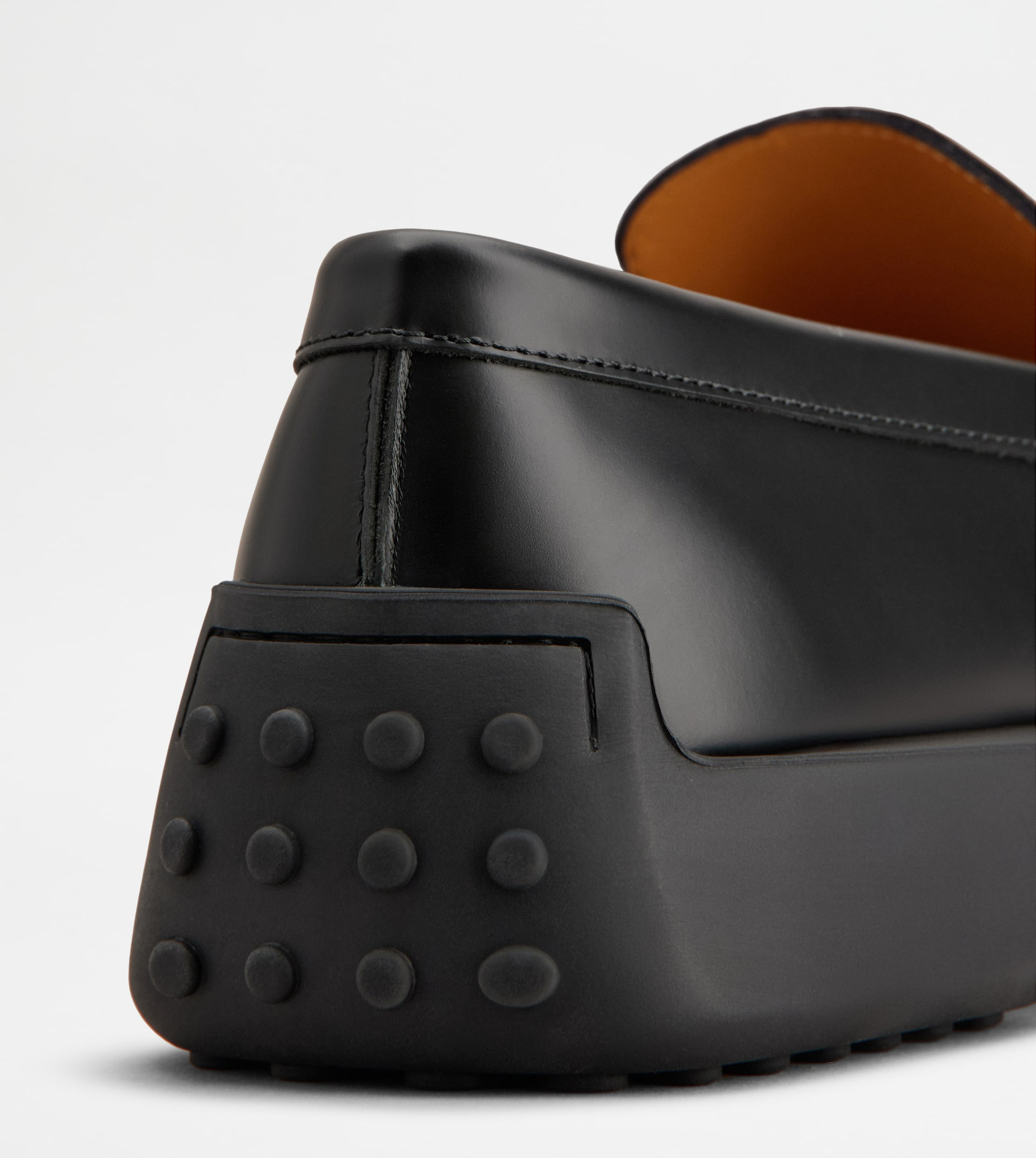 SLIPPER LOAFERS IN LEATHER - BLACK - 5