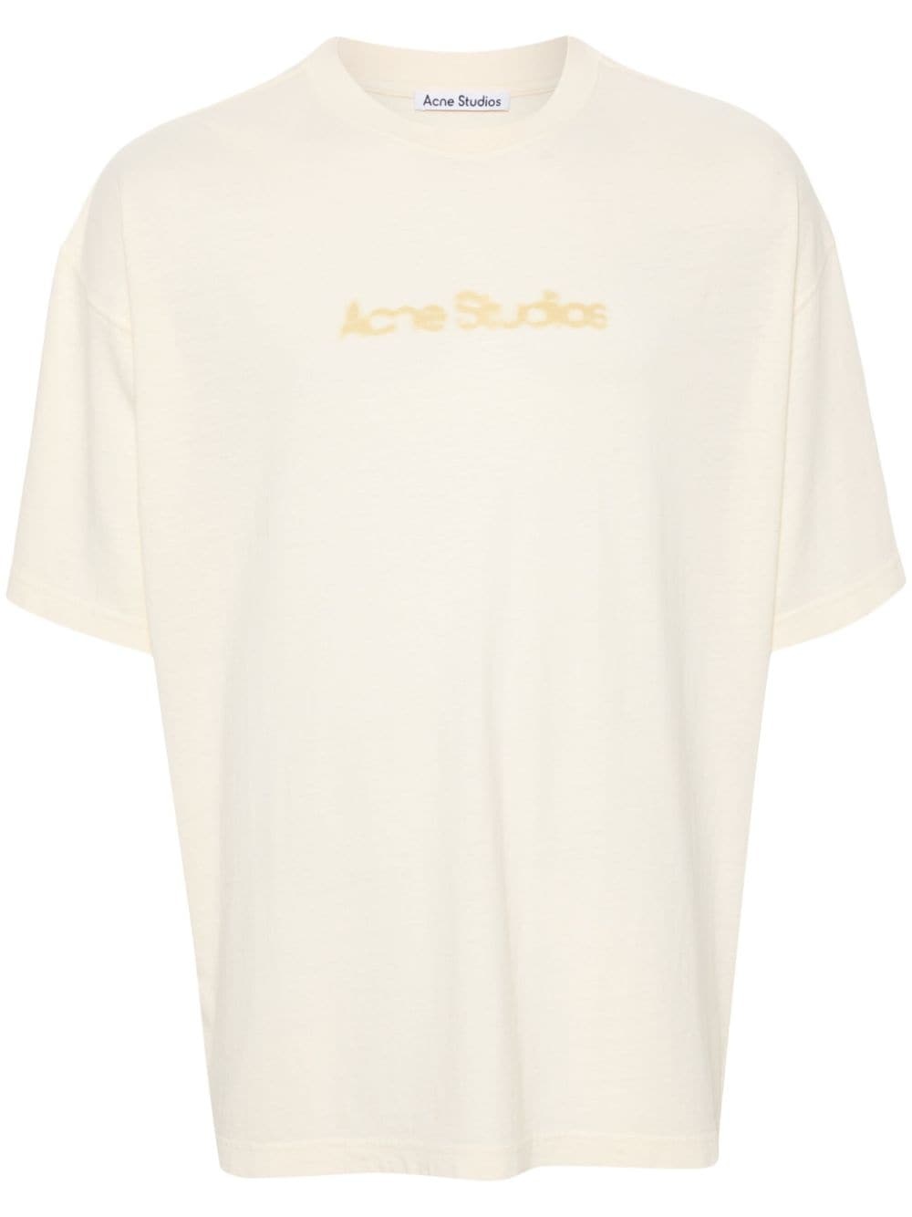 blurred logo T-shirt - 1