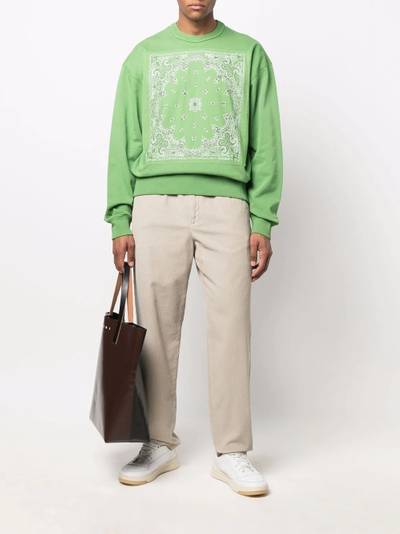 KENZO bandana-print organic cotton sweatshirt outlook