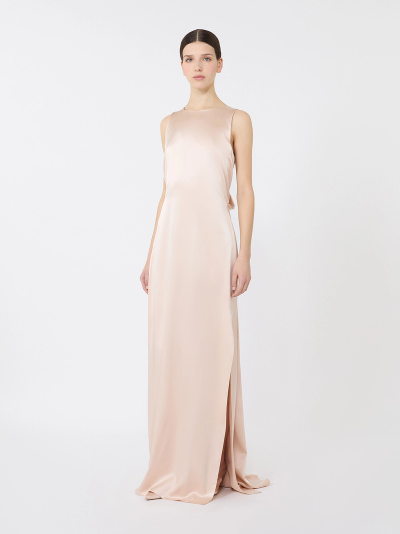 AZOTO Silk satin dress - POWDER 3