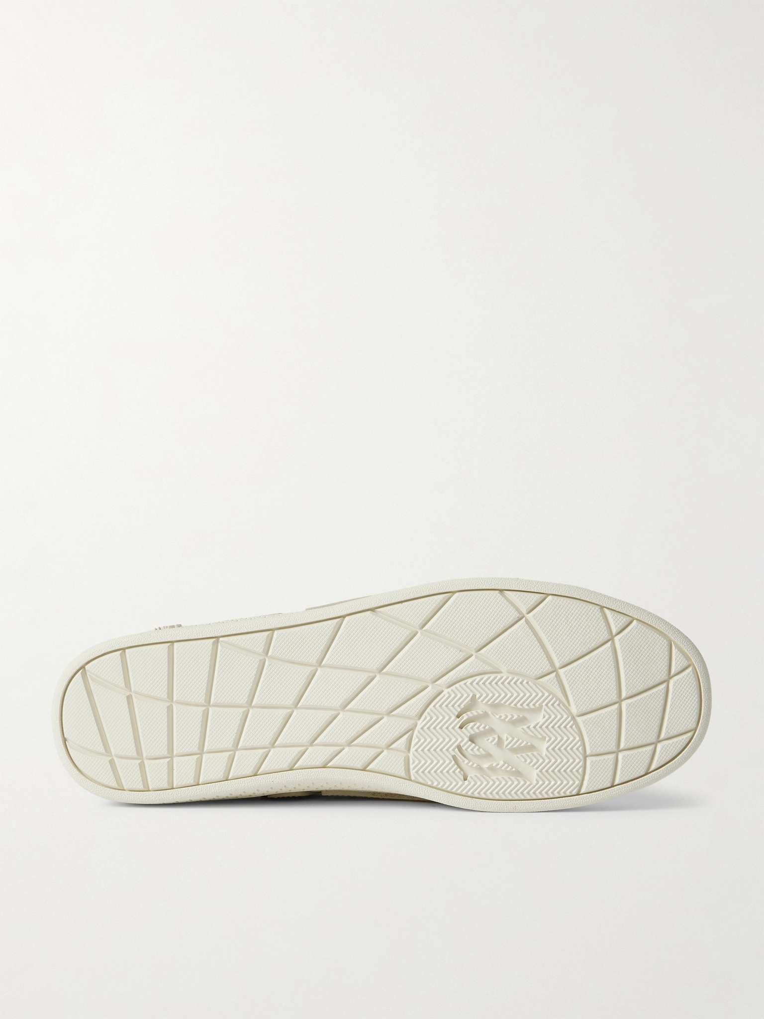 Pacific Bones Appliquéd Suede and Full-Grain Leather Sneakers - 3