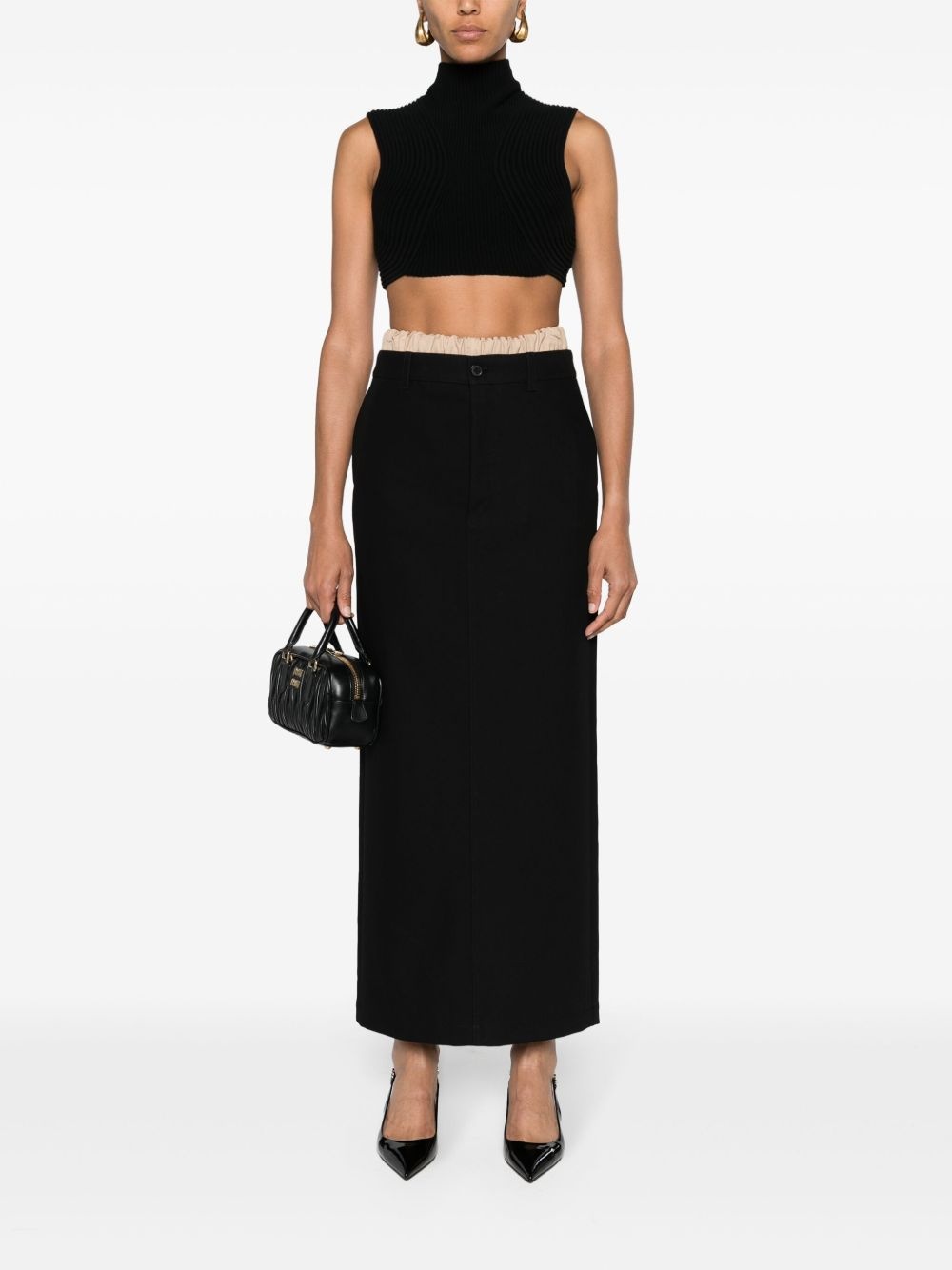 Drill column maxi skirt - 2