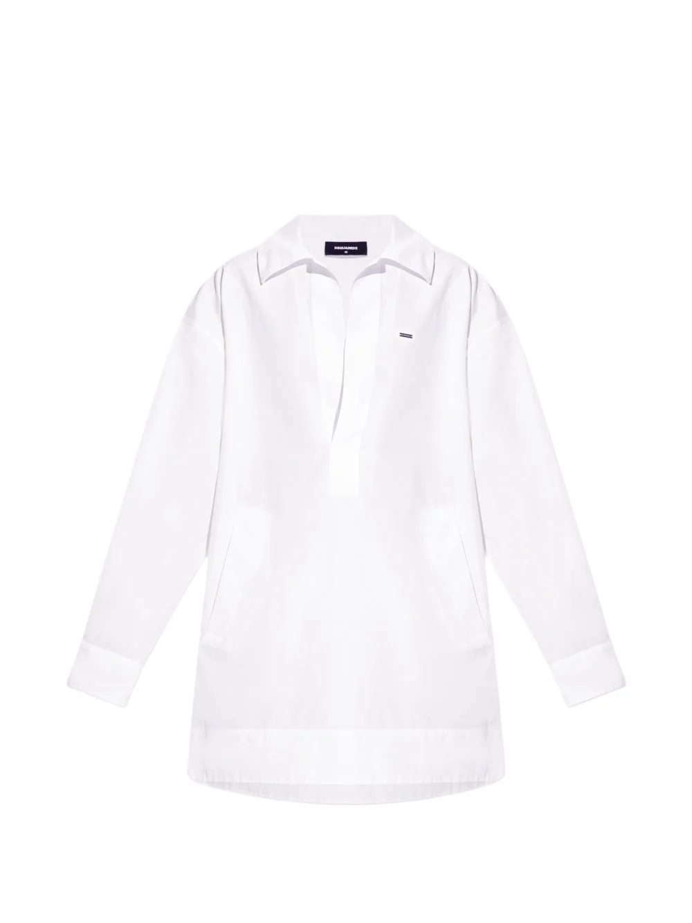 wingtip-collar mini dress - 1