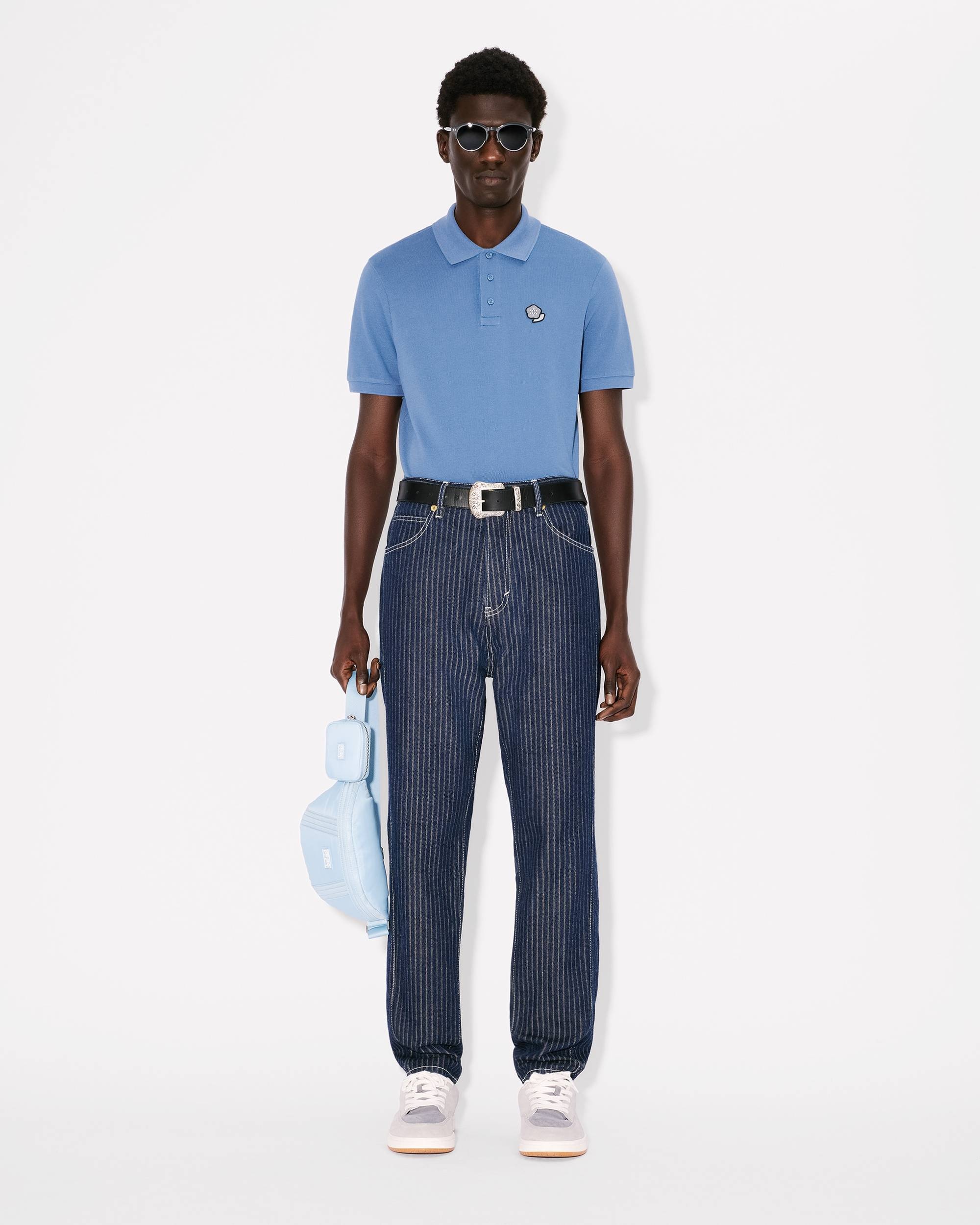 'KENZO Pop' embroidered slim polo in cotton - 5