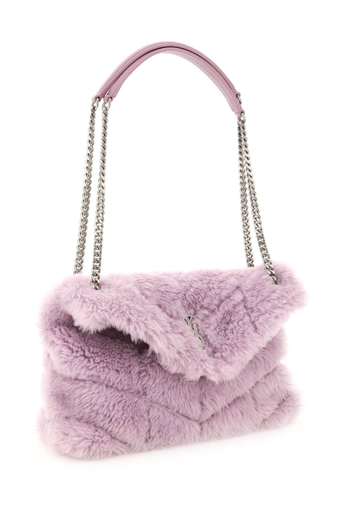 SHEARLING SMALL PUFFER BAG - 5