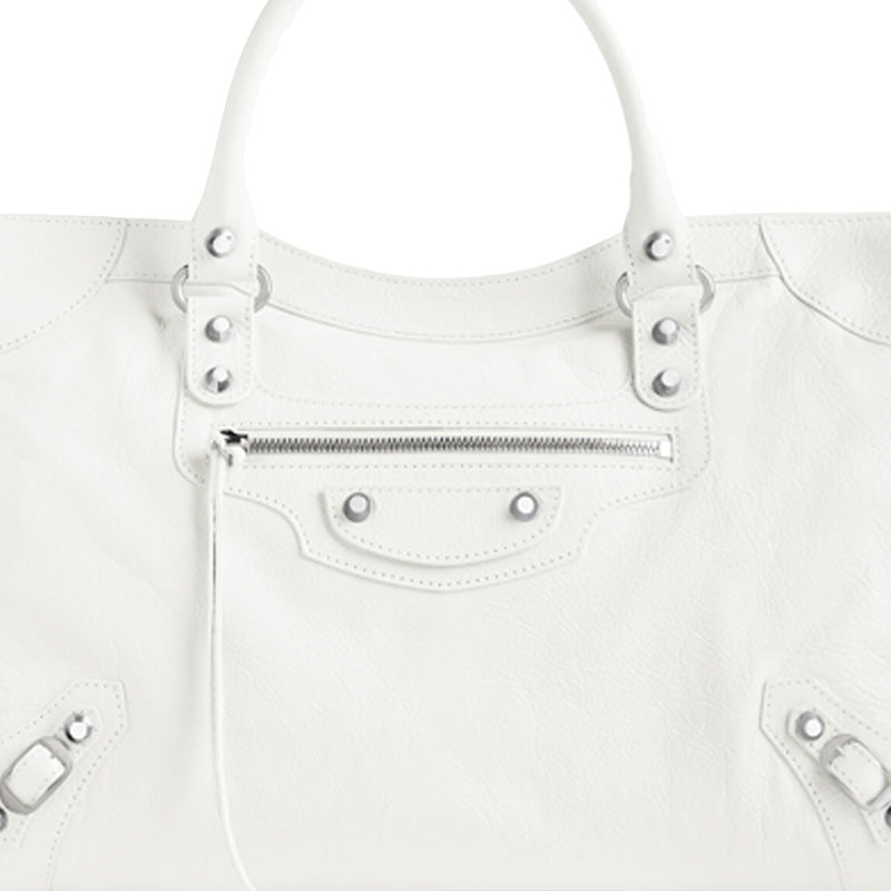 (WMNS) Balenciaga Le City Medium Bag 'White' 7977862AA9S9104 - 6