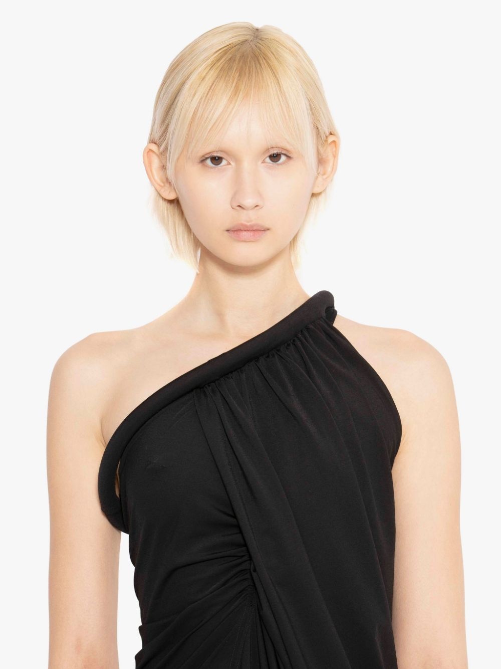 ONE SHOULDER GATHERED DRESS - 5