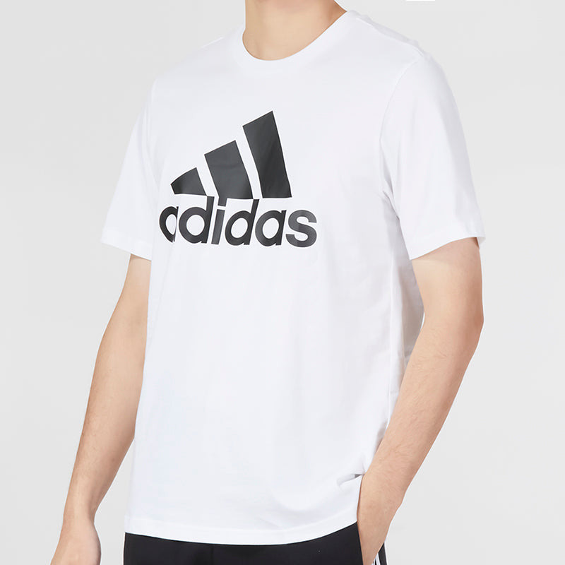 adidas Essentials Single Jersey Big Logo Tee 'White' IC9349 - 5