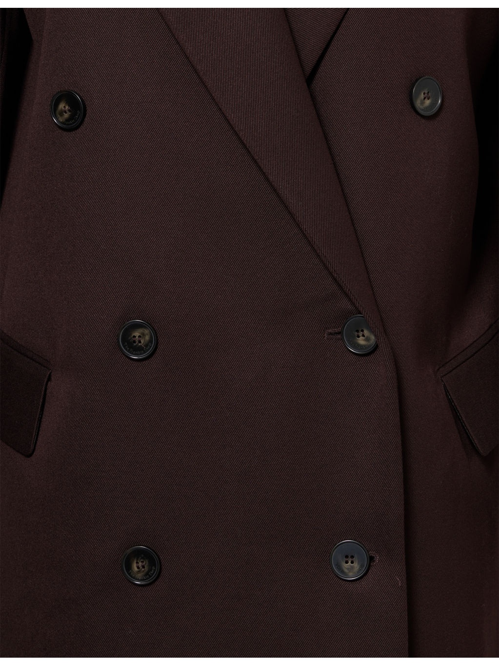 Jane Double-Breasted Woven Long Coat - 6