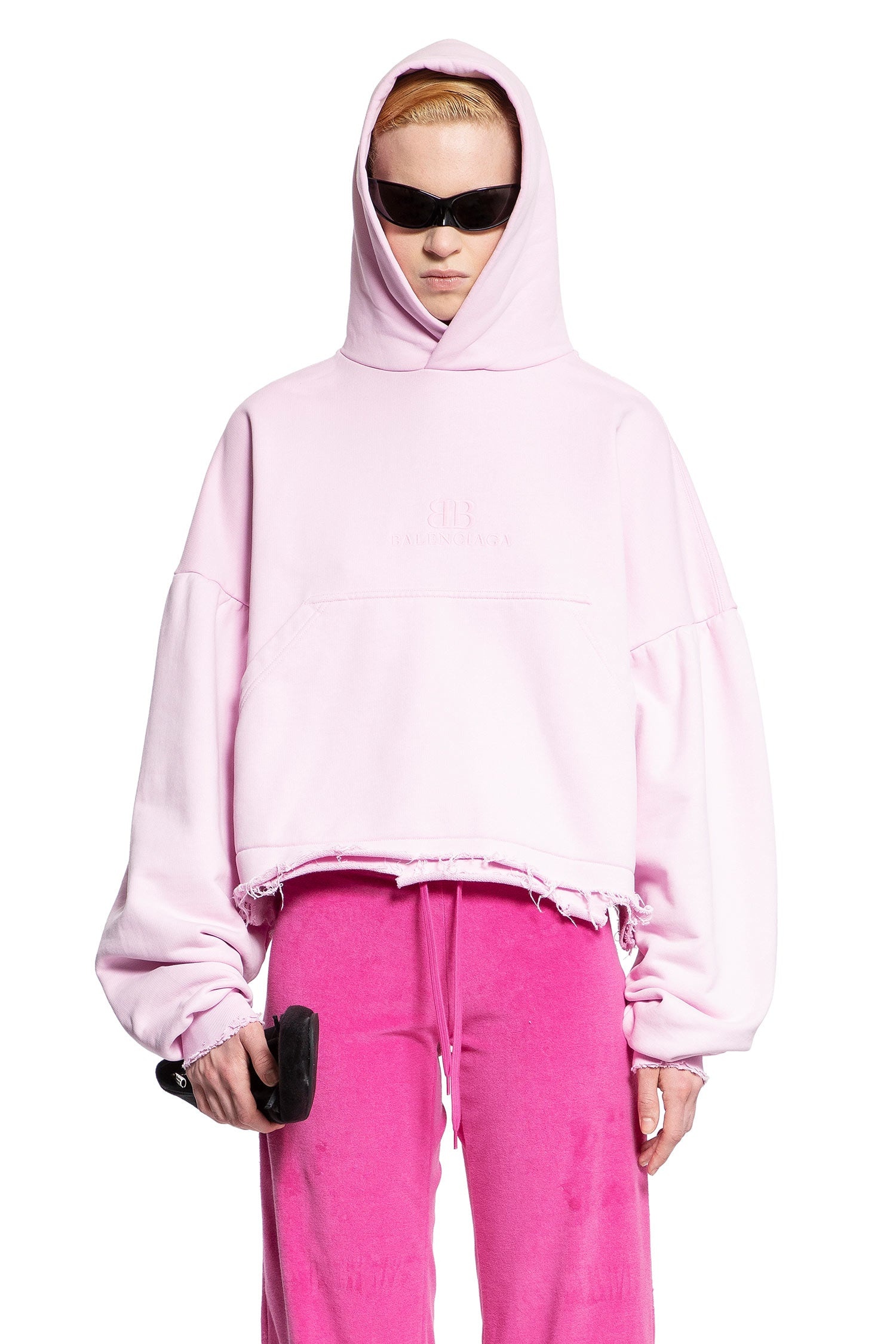 BALENCIAGA WOMAN PINK SWEATSHIRTS - 1