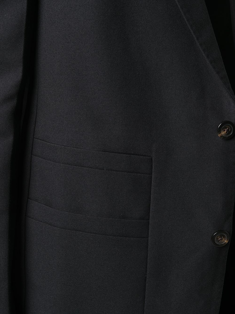 single-breasted fitted coat - 5