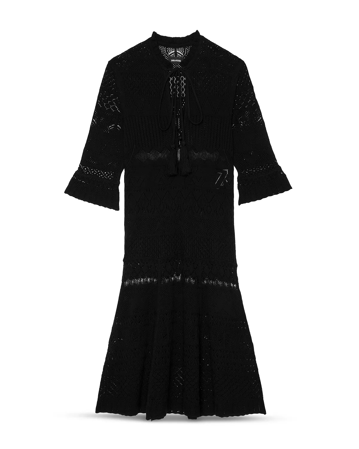Memphisa Pointelle Knit Dress - 7