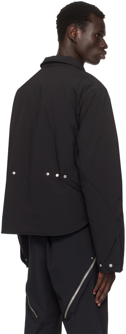 Black Concordance Puffed Shirt Jacket - 3