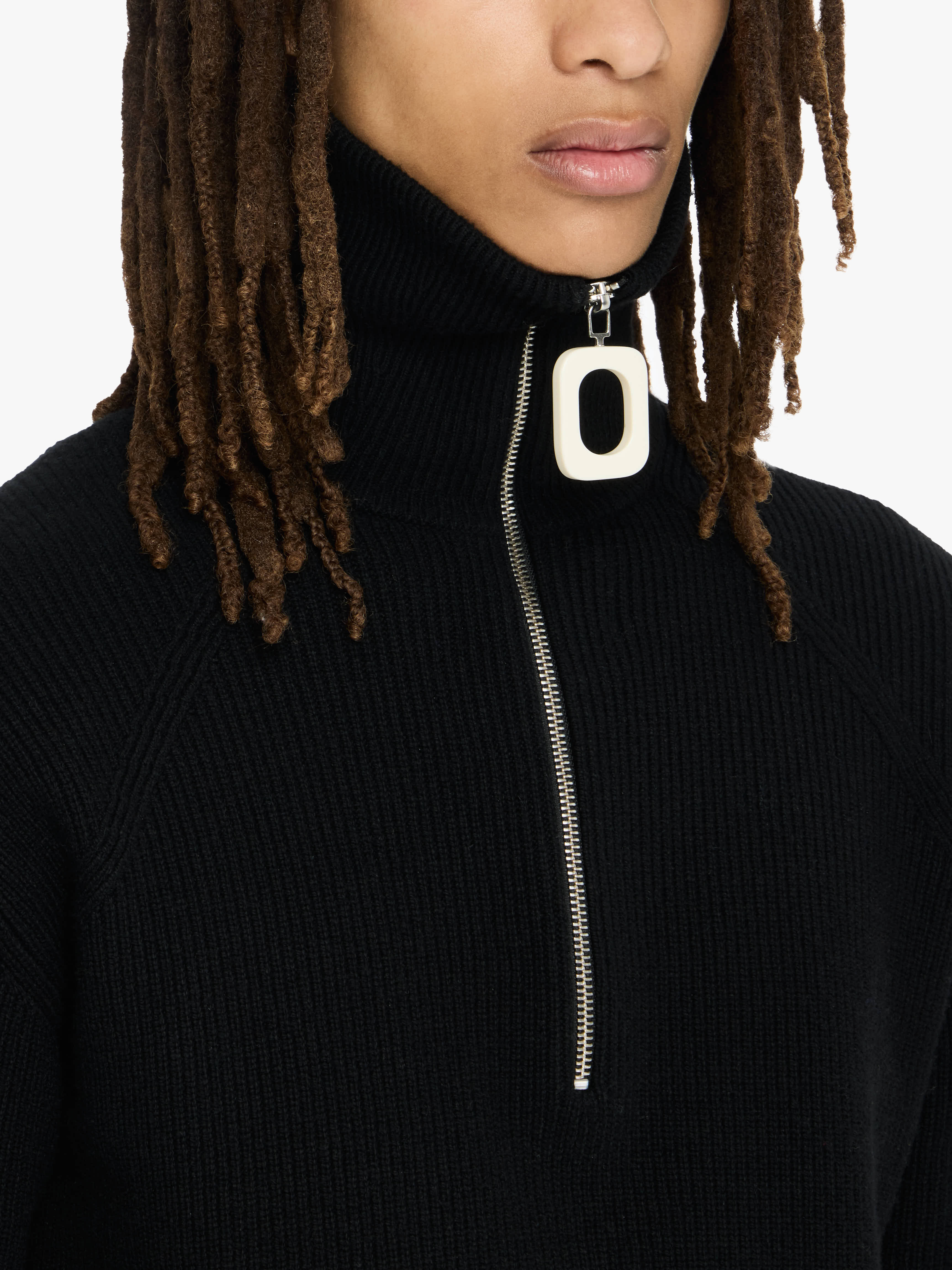SWEATER WITH HALF ZIP - 4
