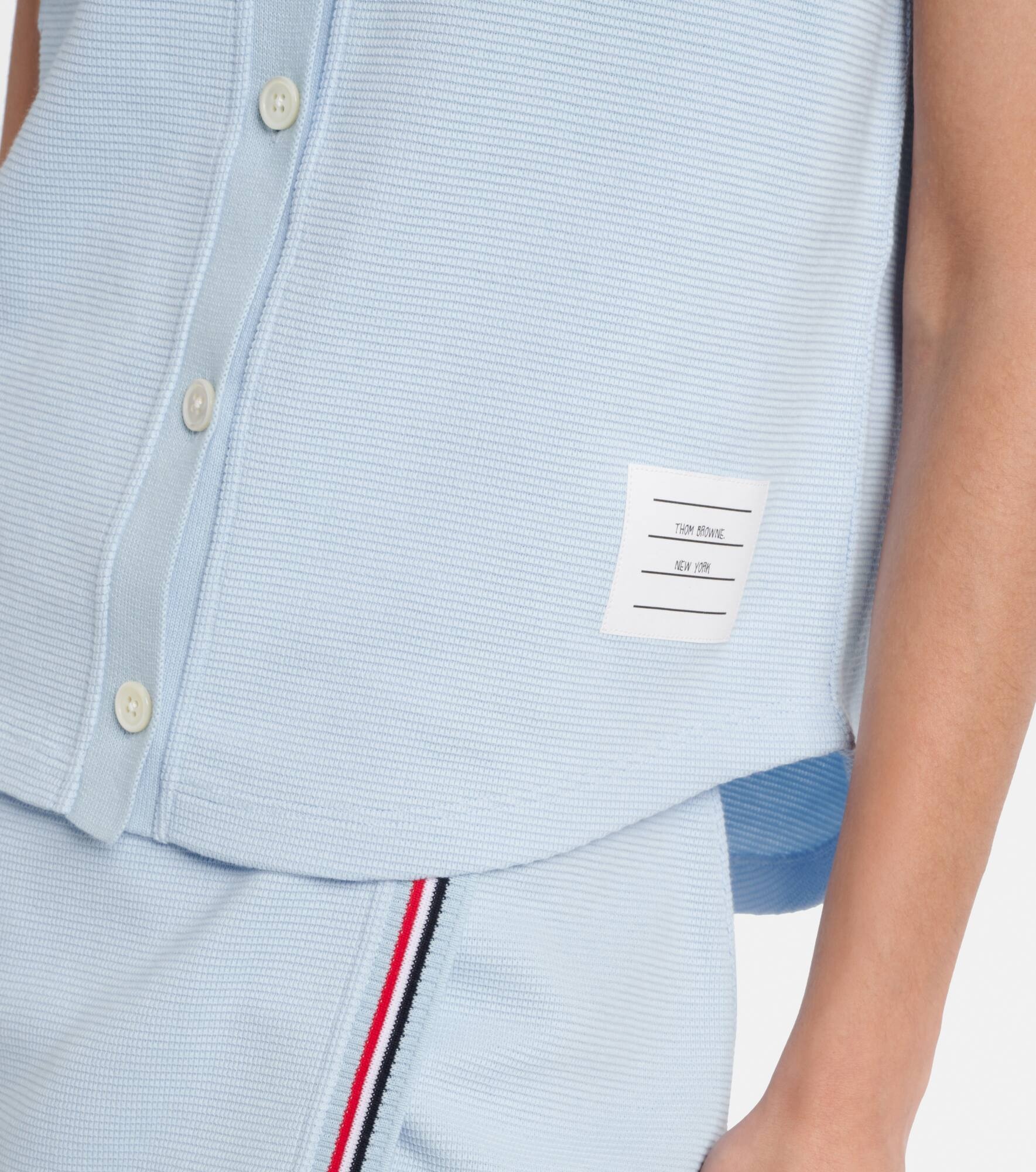 Sleeveless cotton polo shirt - 5
