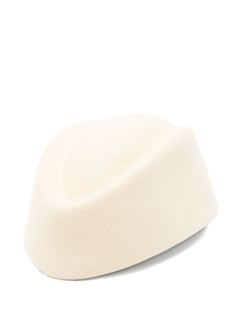 Valentino Garavani Vlogo Signature cream wool hat - 1