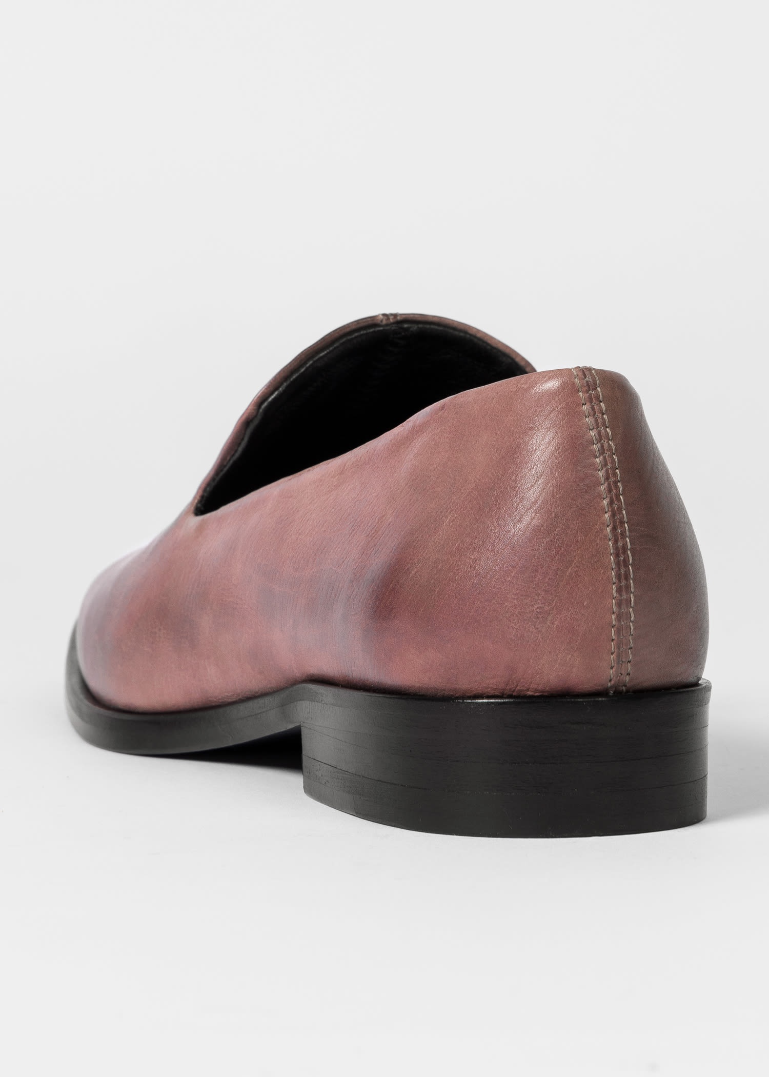 Mauve 'Addis' Leather Loafers - 4