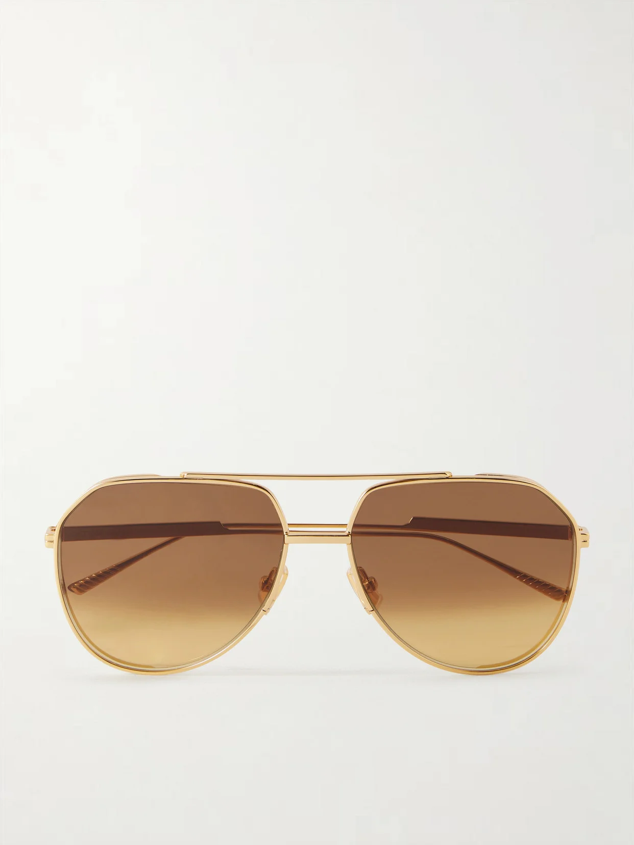 Aviator-style Metal Sunglasses - 1