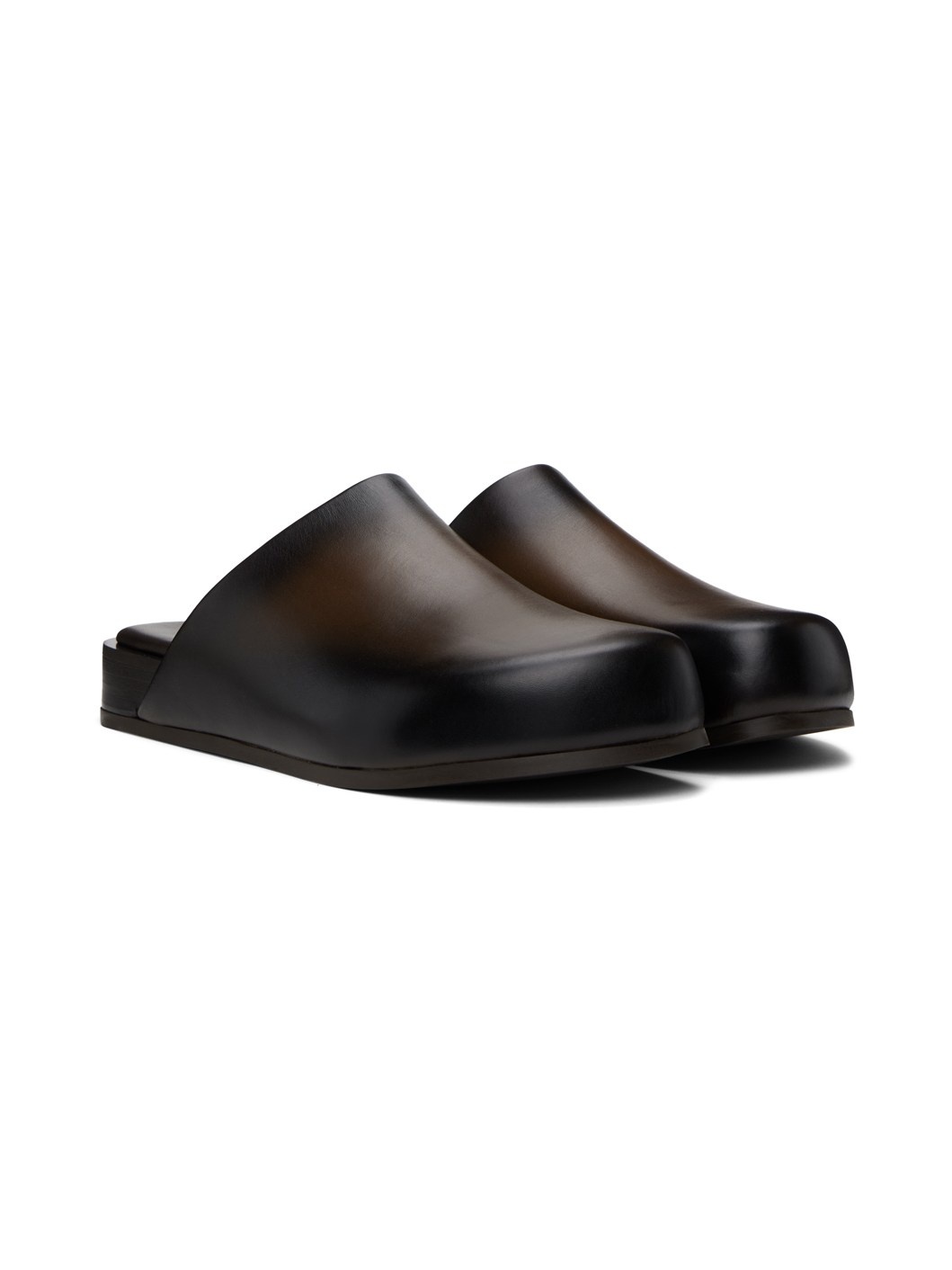 Brown Plaque Loafers - 4