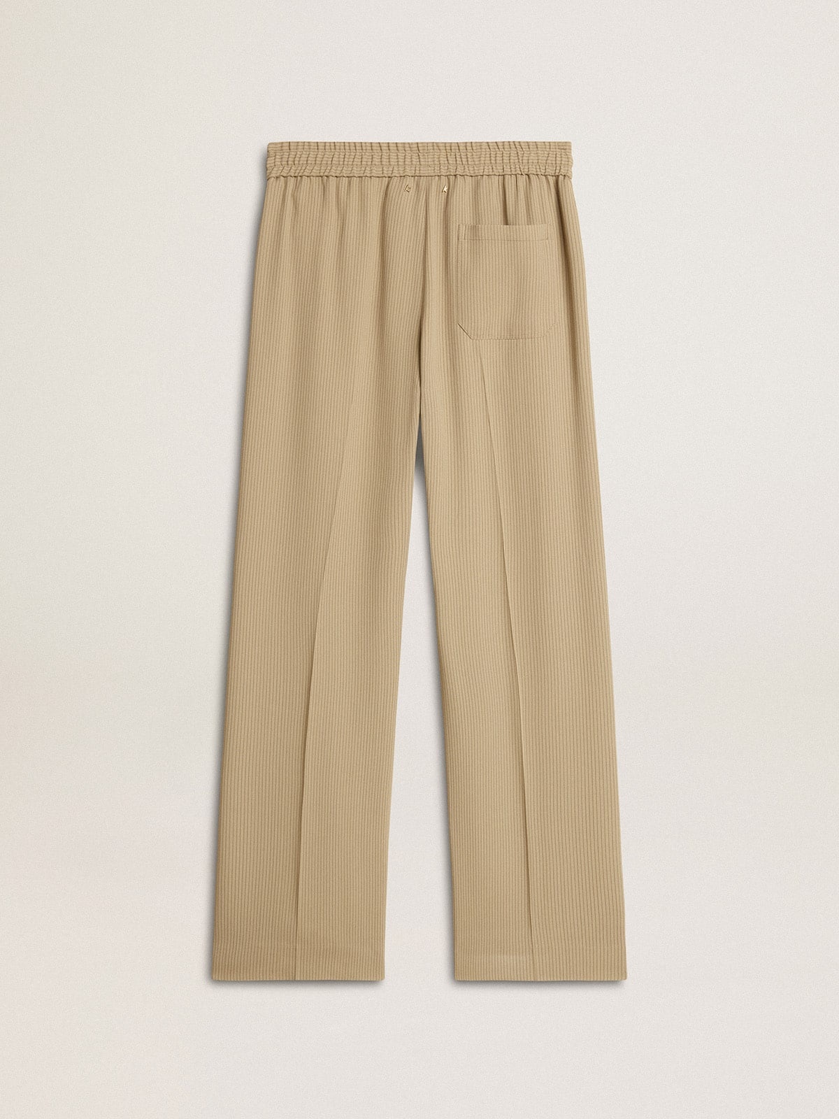 Women's travertine-colored joggers - 5