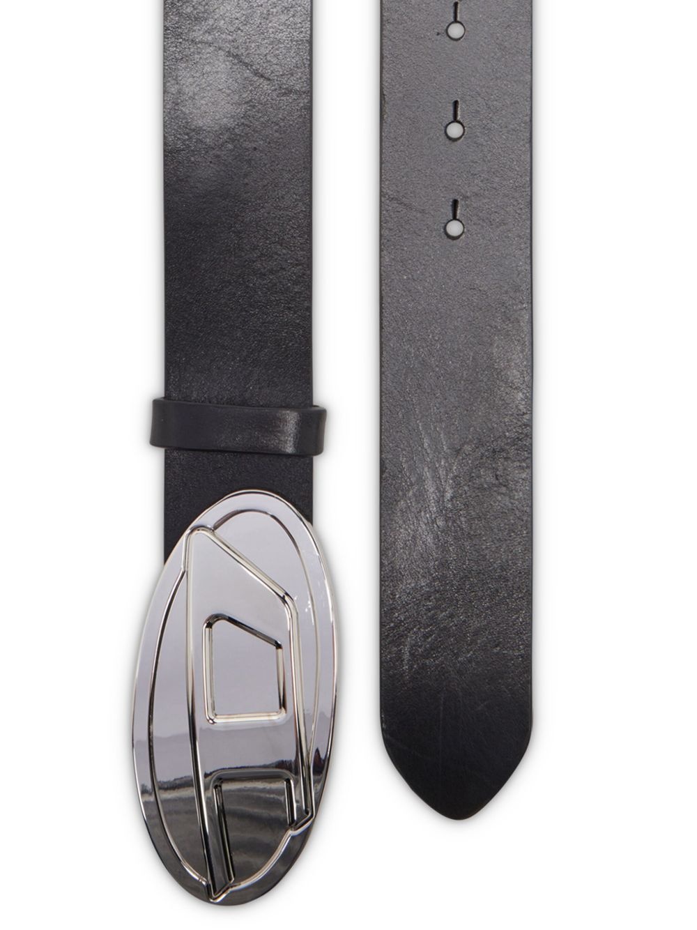 B-1DR metallic oval-buckle belt - 2