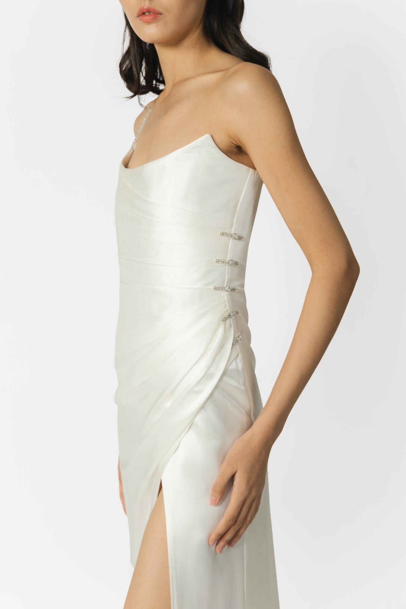PASHA SATIN GOWN - 5