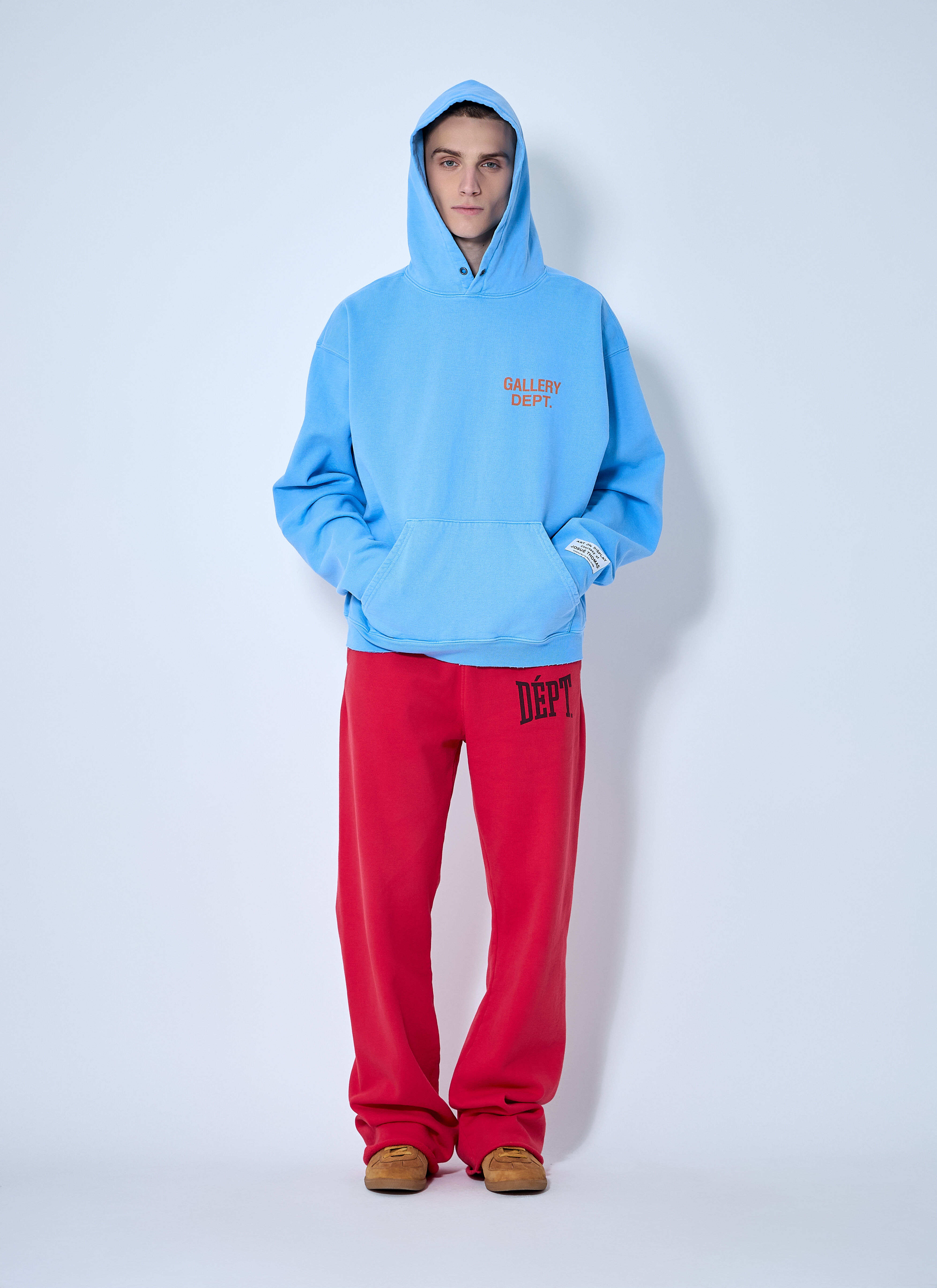 90s Logo Print Hooded Sweatshirt - 2