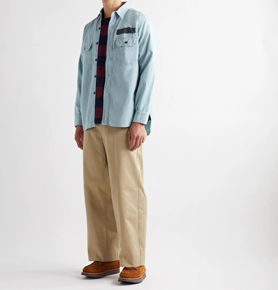 Chimala Paint-Detailed Cotton-Chambray Shirt outlook