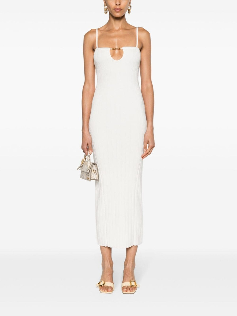 JACQUEMUS Sierra ribbed midi dress outlook