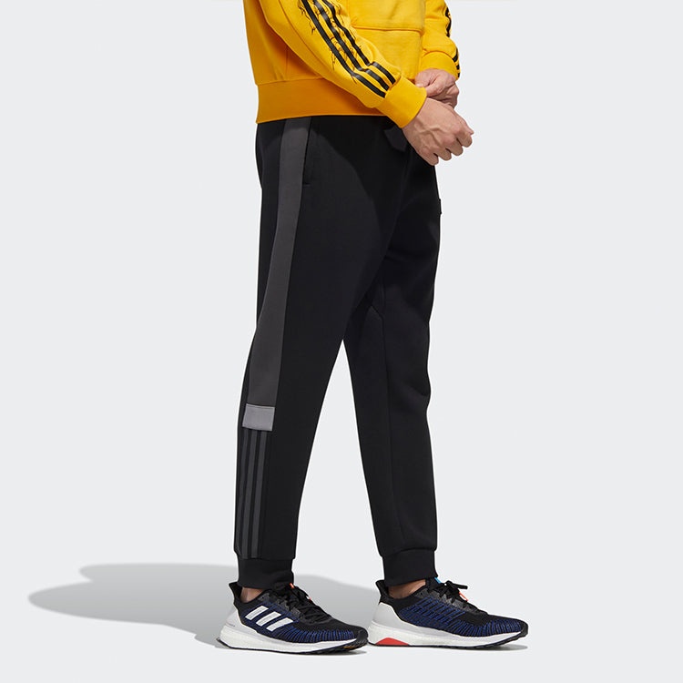 adidas Ub Pnt Dk Colorblock logo Casual Bundle Feet Sports Pants Black GM4399 - 5