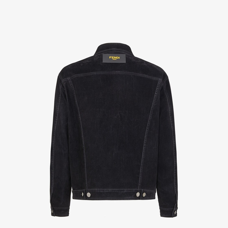 FENDI Black denim jacket outlook