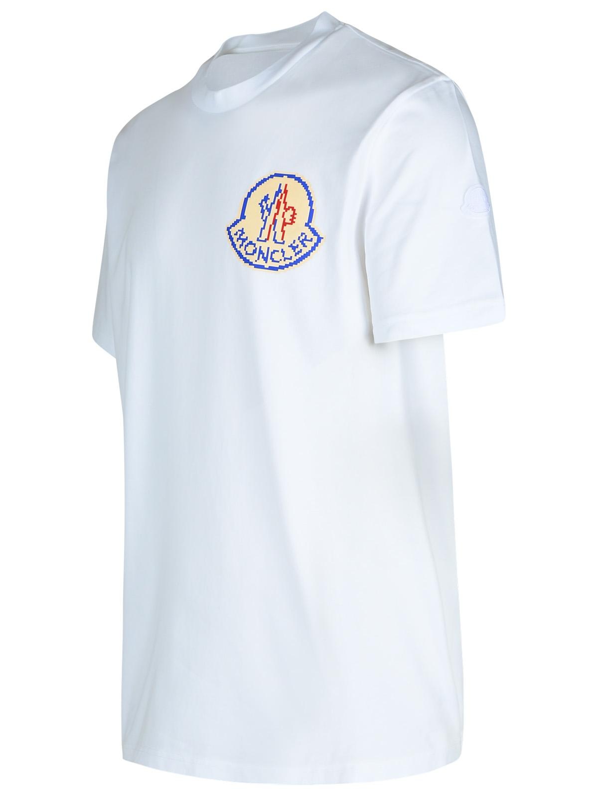 Moncler White Cotton T-Shirt Man - 2