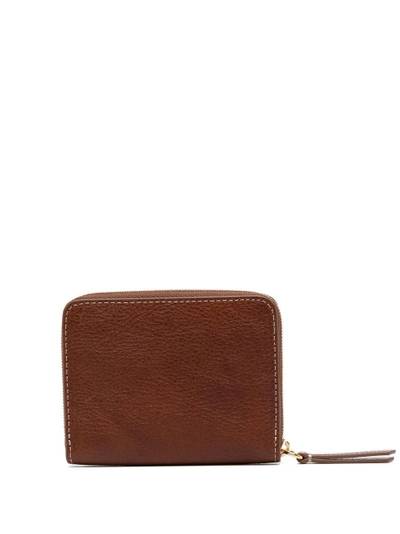 Mulberry grained-leather logo-plaque purse outlook