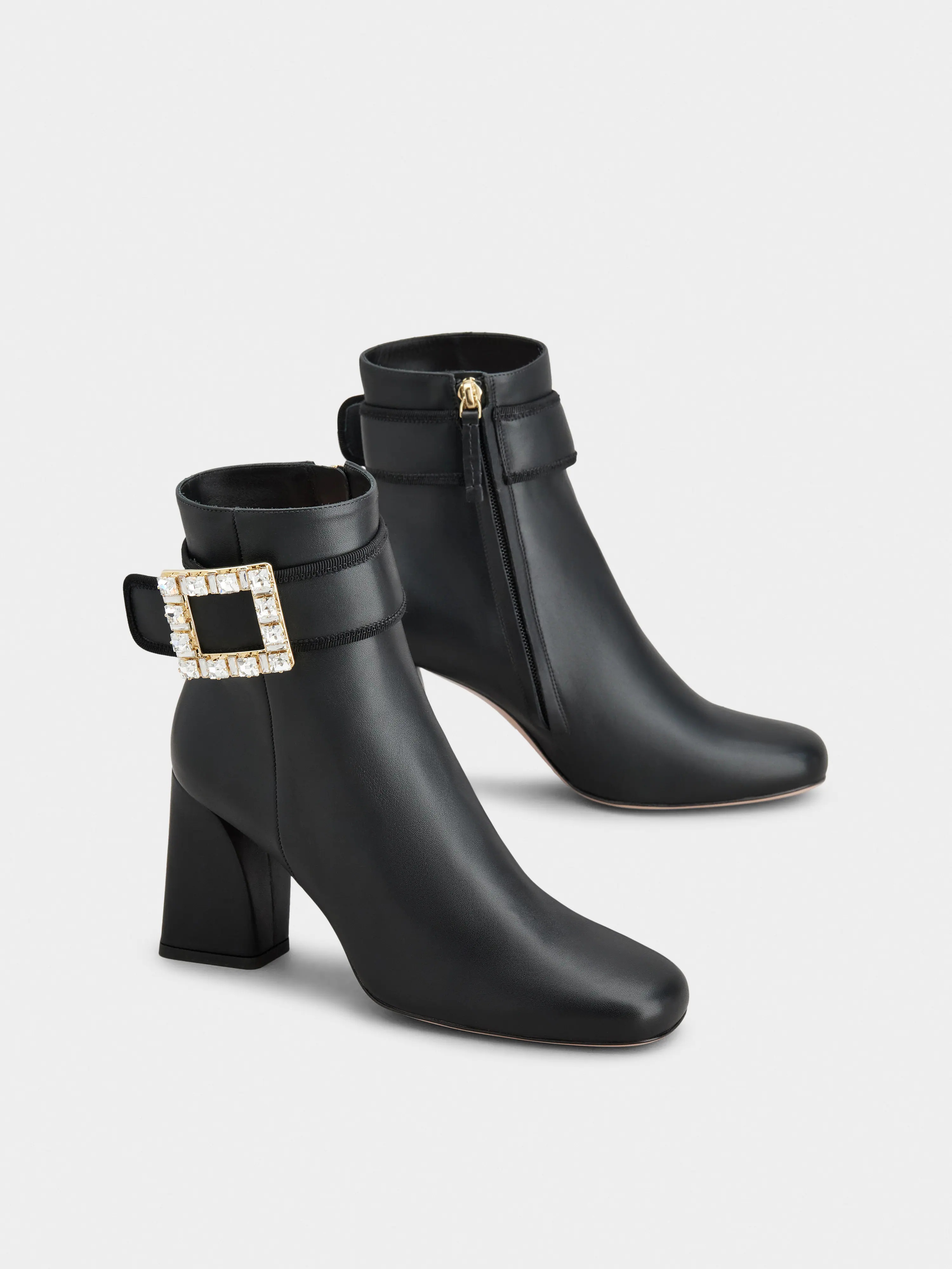 Très Vivier Booties in leather - 2