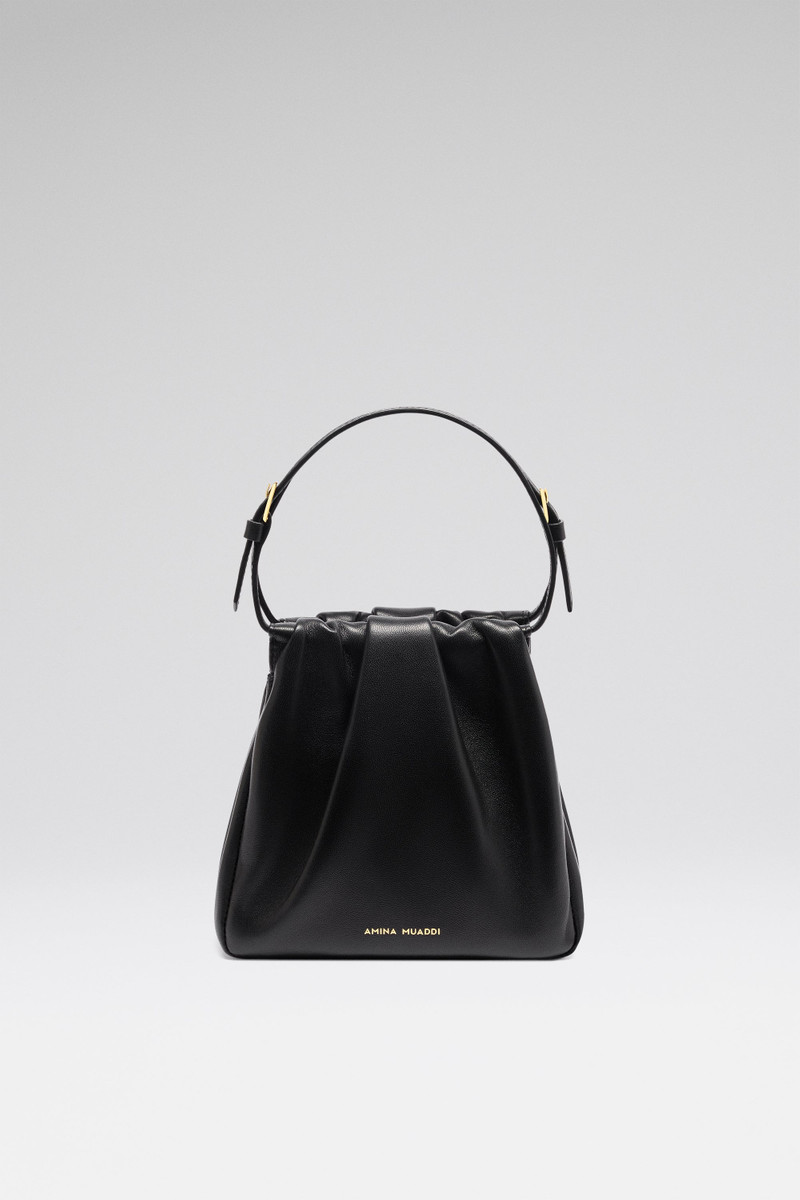 VITTORIA BAG BLACK NAPPA AND GOLD HARDWARE 1