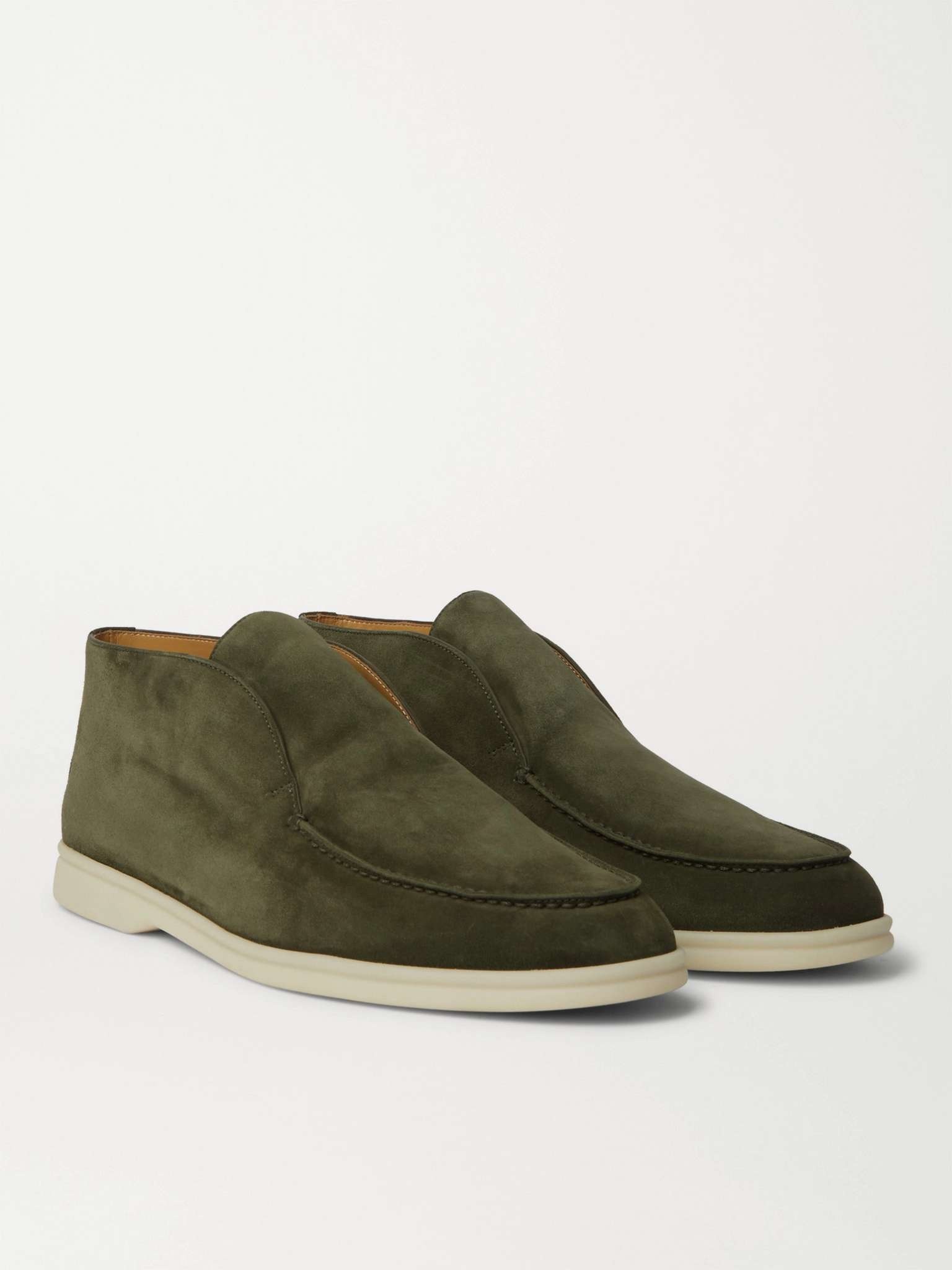 Open Walk Suede Boots - 4